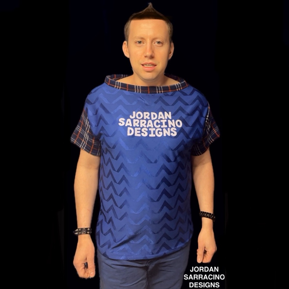 Blue Plaid Logo Shirt